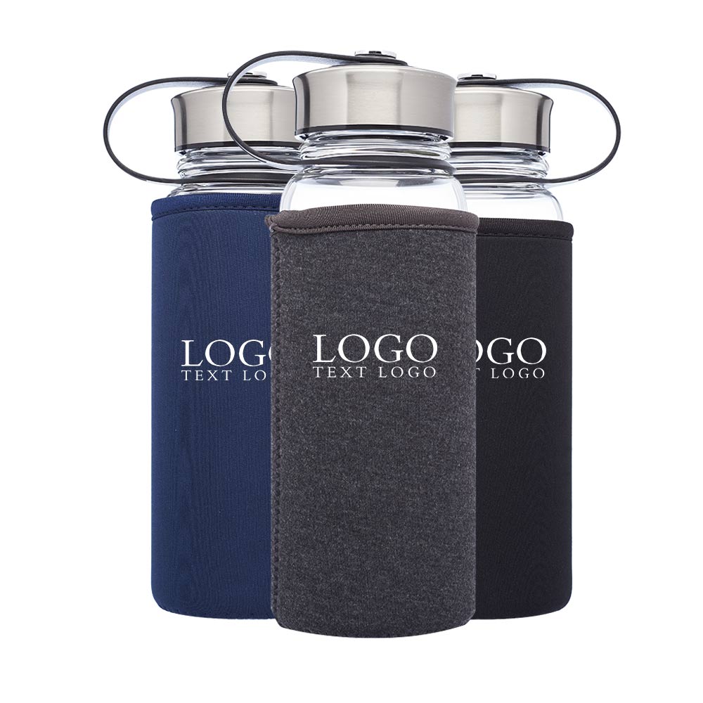 Promo 25 Oz Kangaroo Glass Bottles in Neoprene Pouch With Logo Group