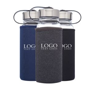Promo 25 oz Glass Bottles in Neoprene Pouch
