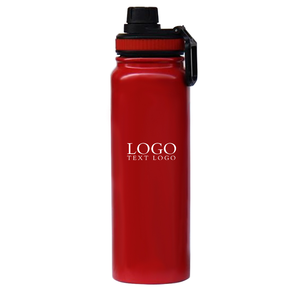 Promo 28oz Insulated Sports Water Bottle With Logo Red
