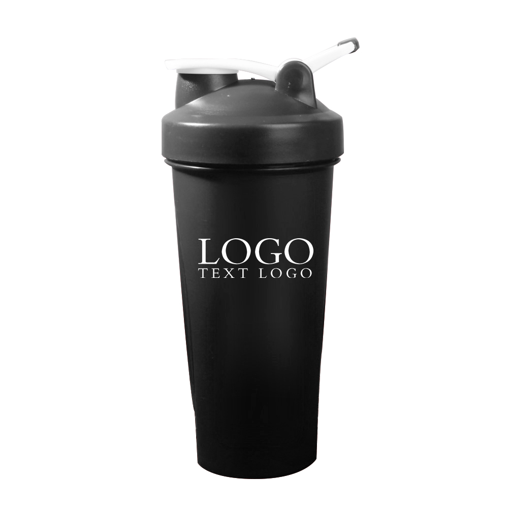 Promo Protein Shake Blend Bottle With Logo Black