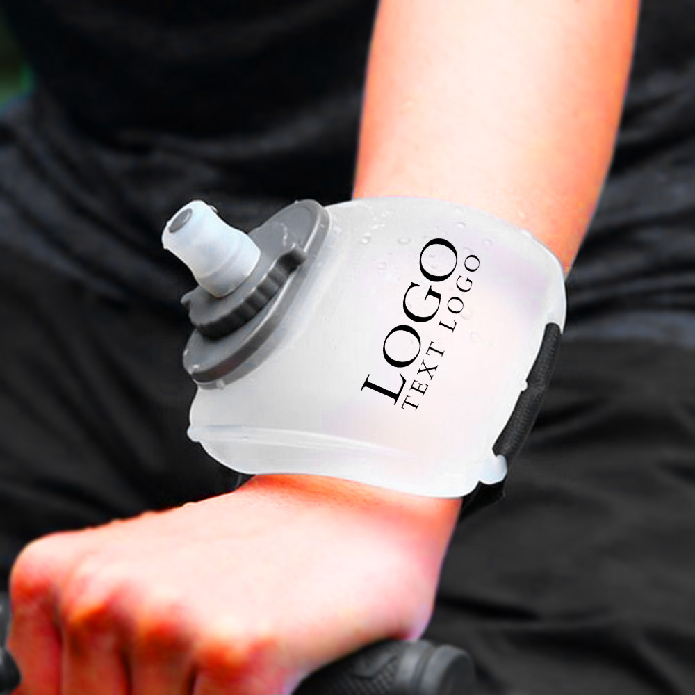 Promo Wrist Running Water Bottle With Logo  For Custom