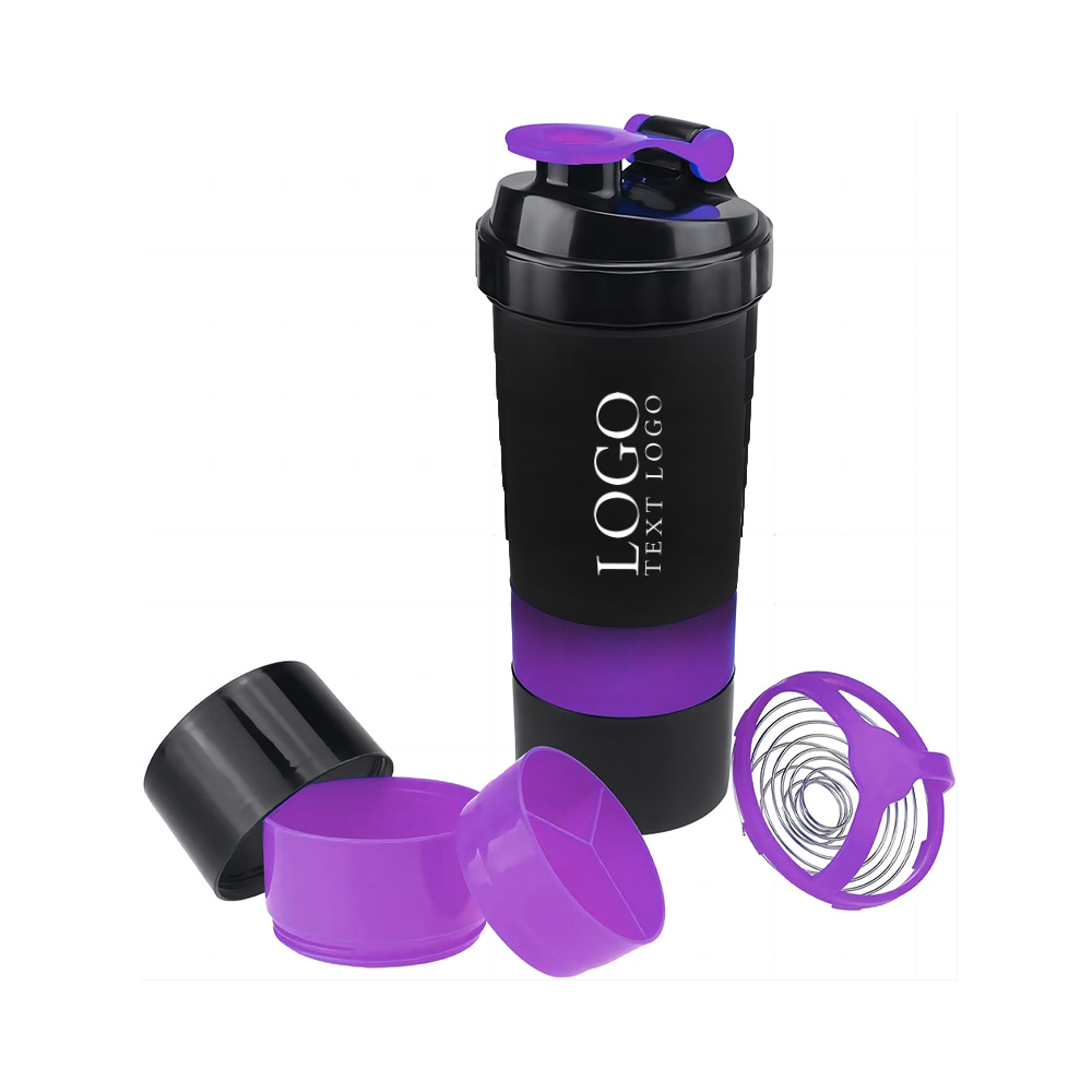 Purple Promo 17oz Cup 3-Layer Twist Off Sports Water Bottle With Logo Group