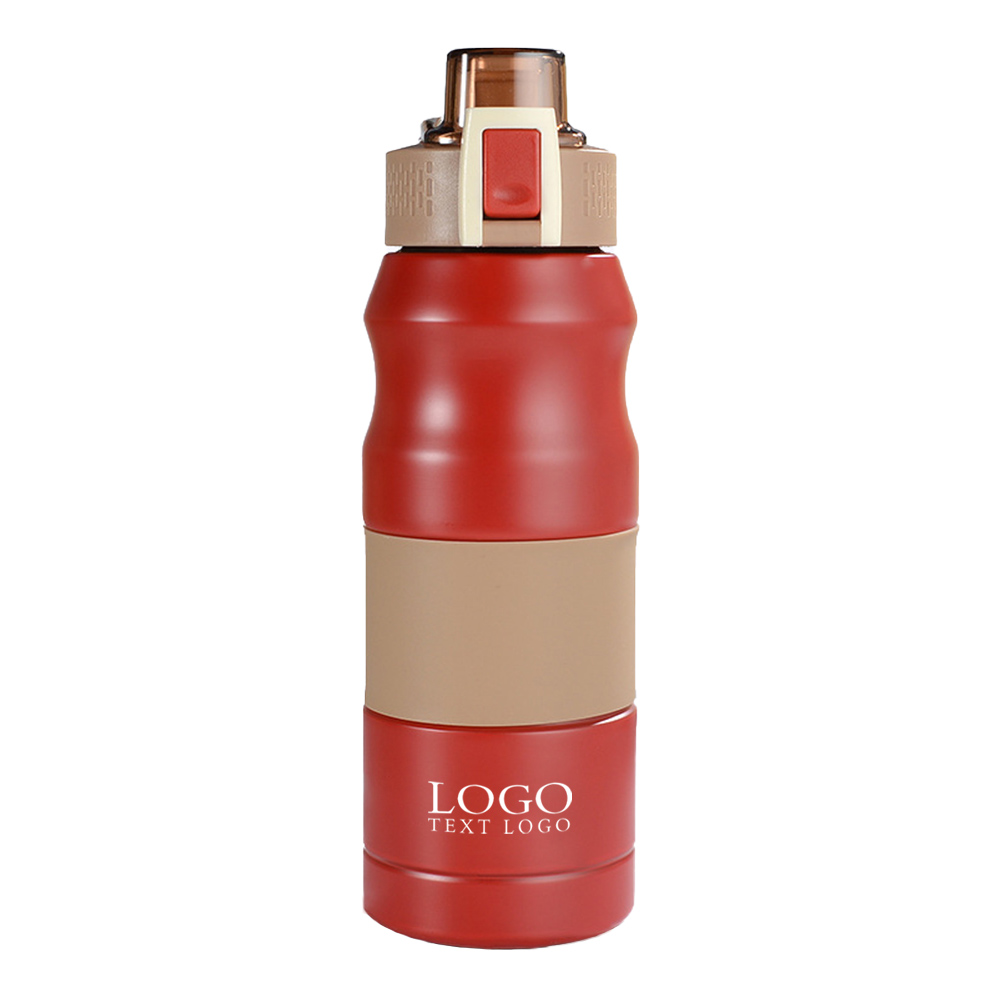 Red Promo 24oz Auto Spout Vacuum Chill Water Bottle With Logo