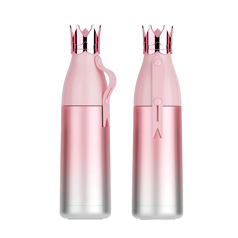 Rose Gold Promo Crown Stainless Steel Vacuum Insulated Bottle