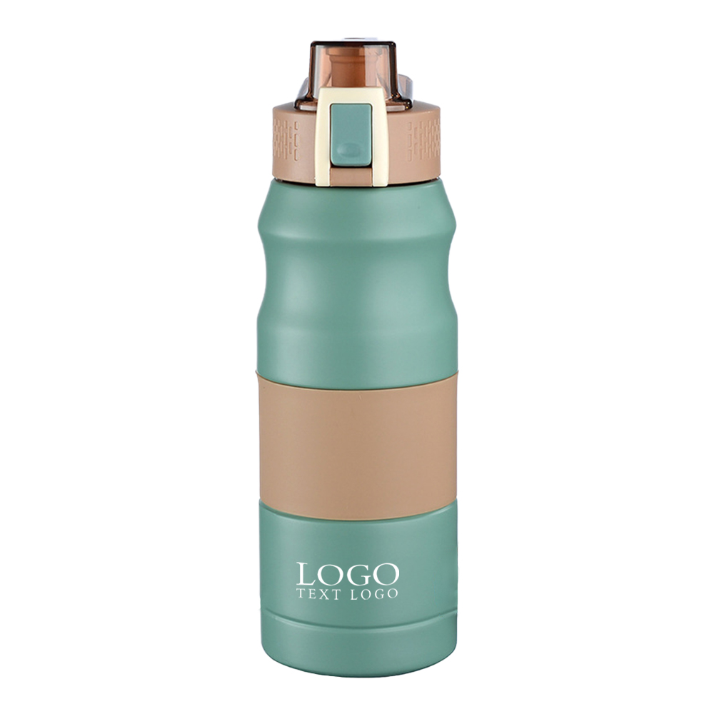 Teal  Promo 24oz Auto Spout Vacuum Chill Water Bottle With Logo