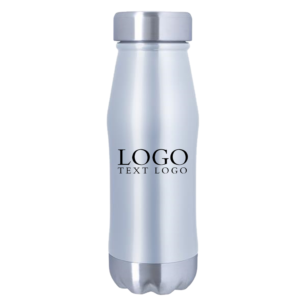 16 Oz Cassel Stainless Steel Bottle Silver with Logo