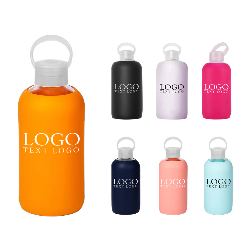 17 Oz Glass Bottle with Silicone Sleeve Free Shipping