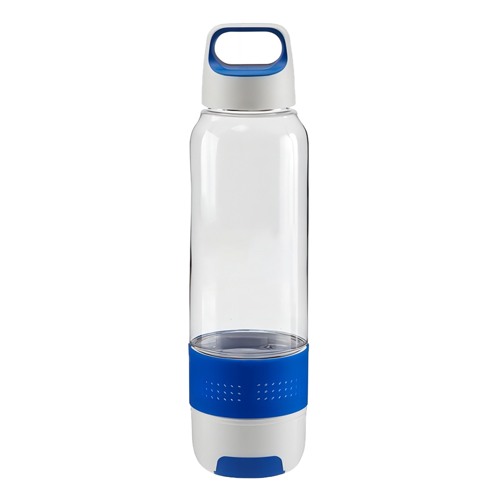 17 Oz Sports Water Bottle With Cooling Towel Blue