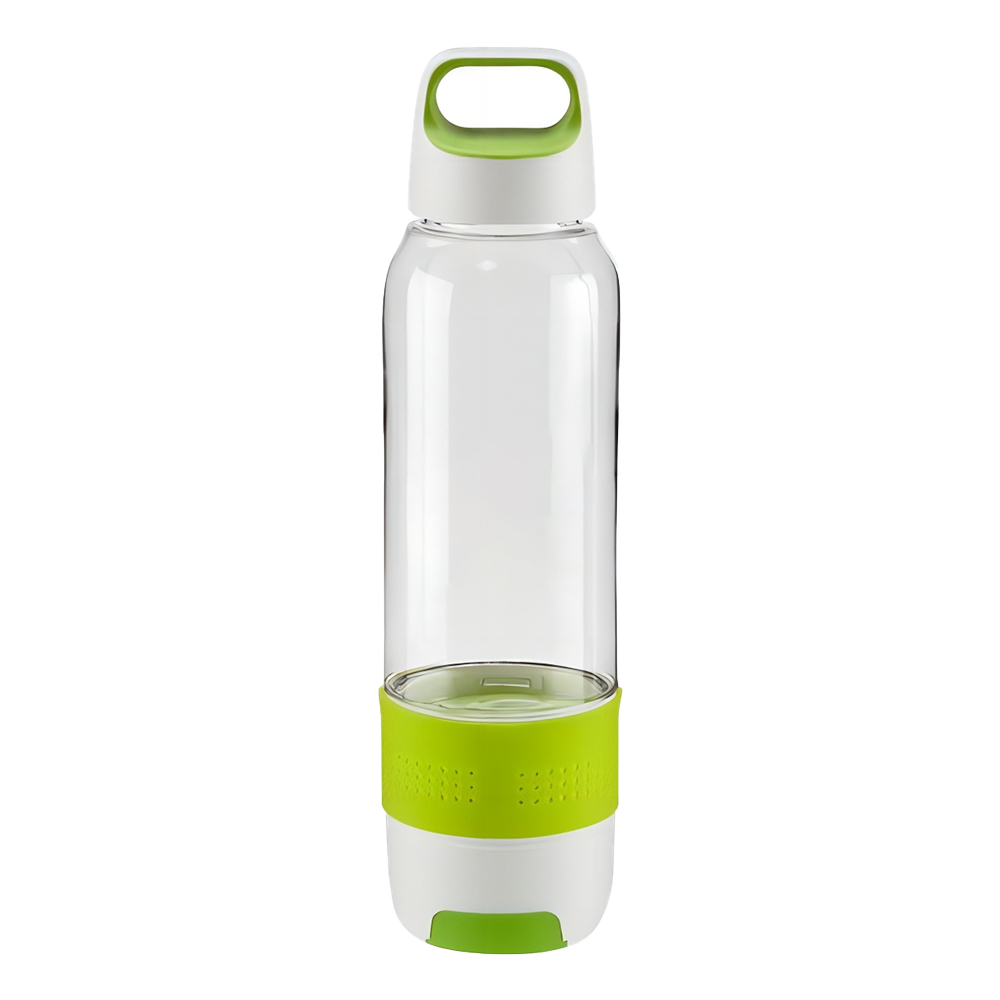 17 Oz Sports Water Bottle With Cooling Towel Lime