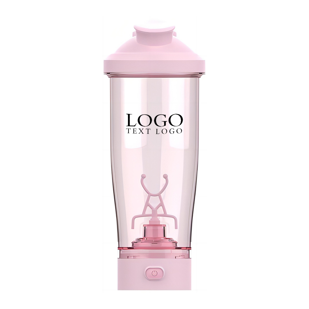 24 Oz Tritan Electric Shaker Bottle Pink with Logo