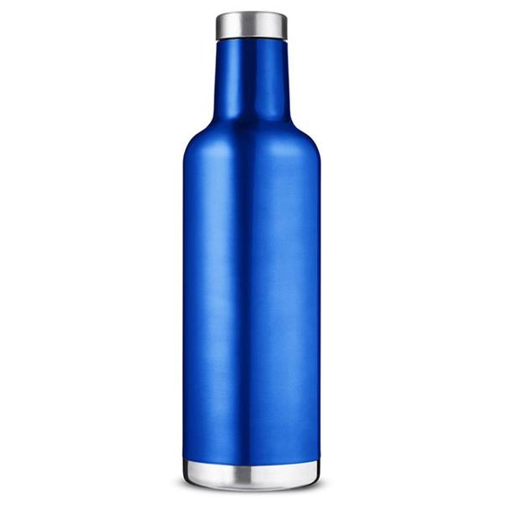 25 Oz Stainless Steel Wine Bottle Blue