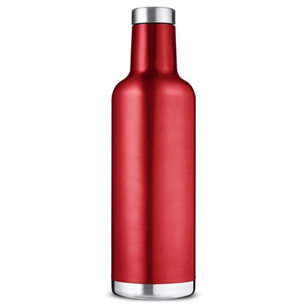 25 Oz Stainless Steel Wine Bottle Red
