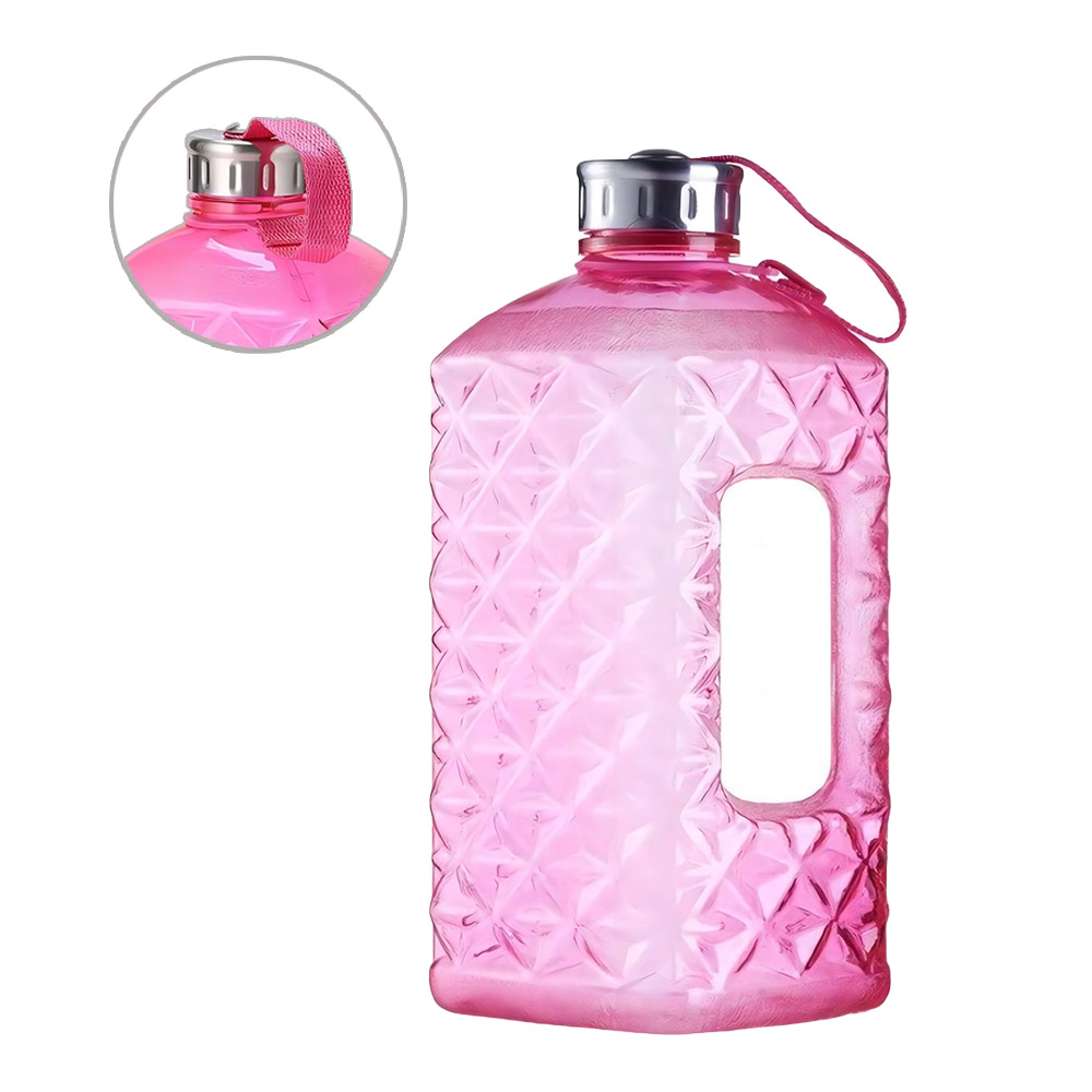 75 Oz Large Diamond Sports Bottle Pink