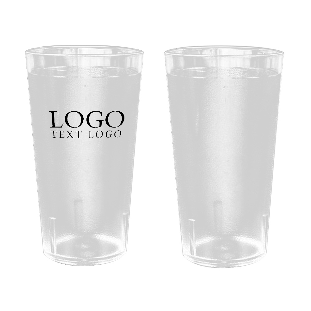 Best Transparent Promo Plastic Restaurant-Style Tumblers Wirth Logo Group