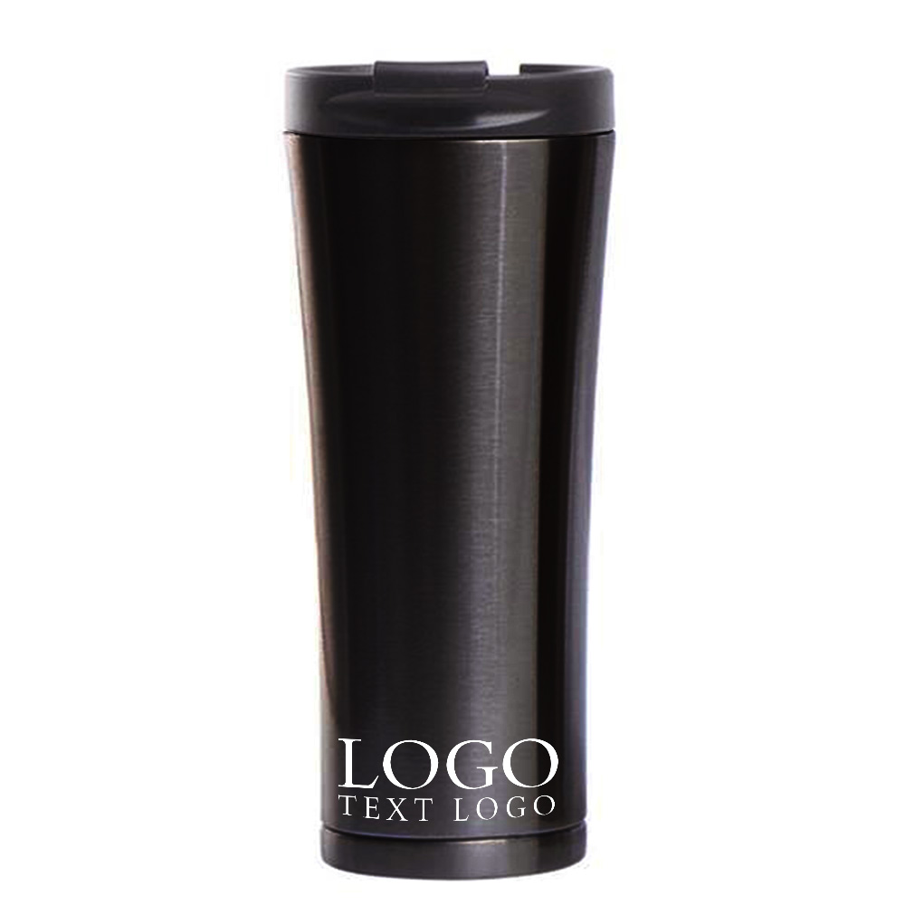 Black Promo 17 oz Insulated Vacuum Stainless Steel Travel Cup With Logo