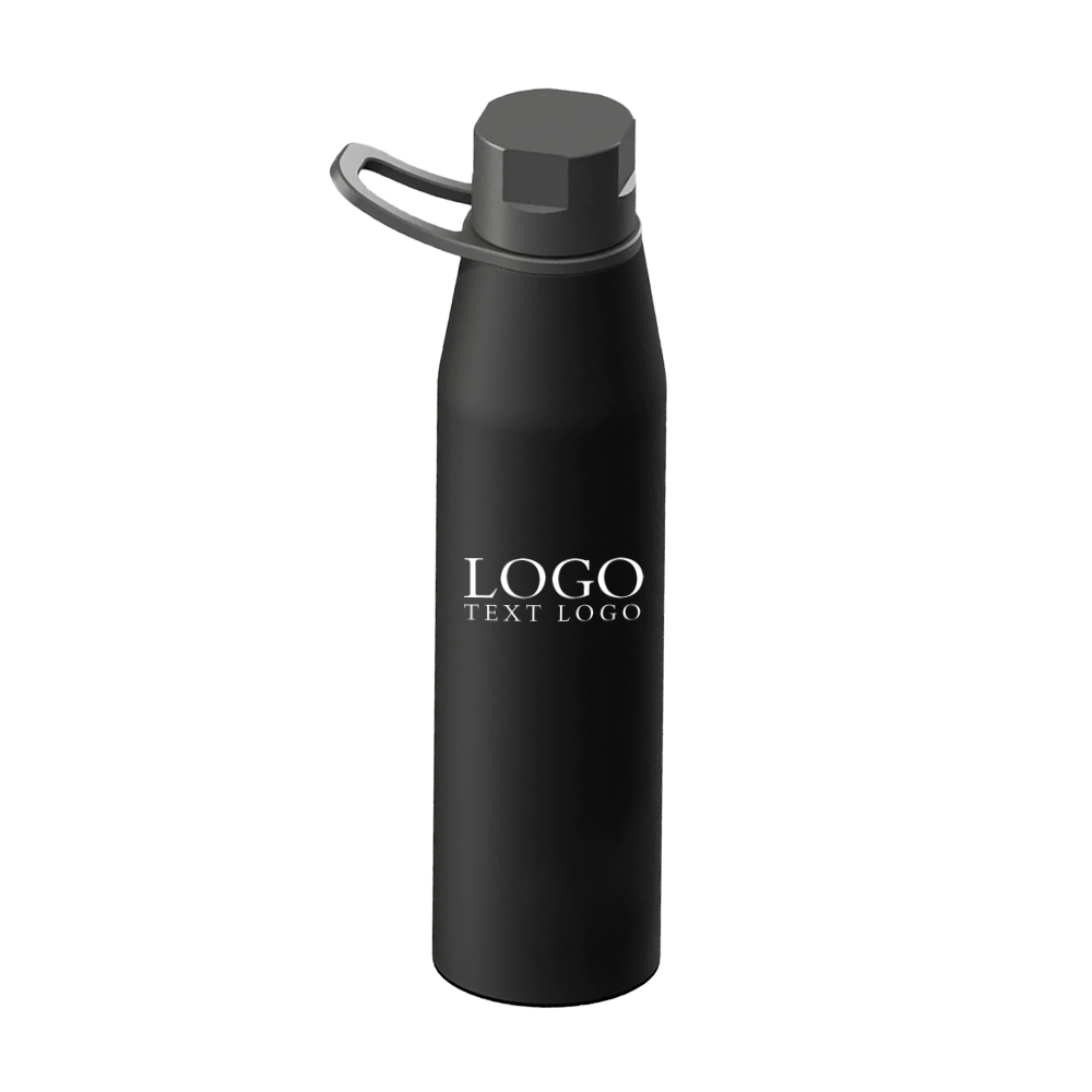 Black Promo 19 oz Stainless Steel Water Bottle With Logo