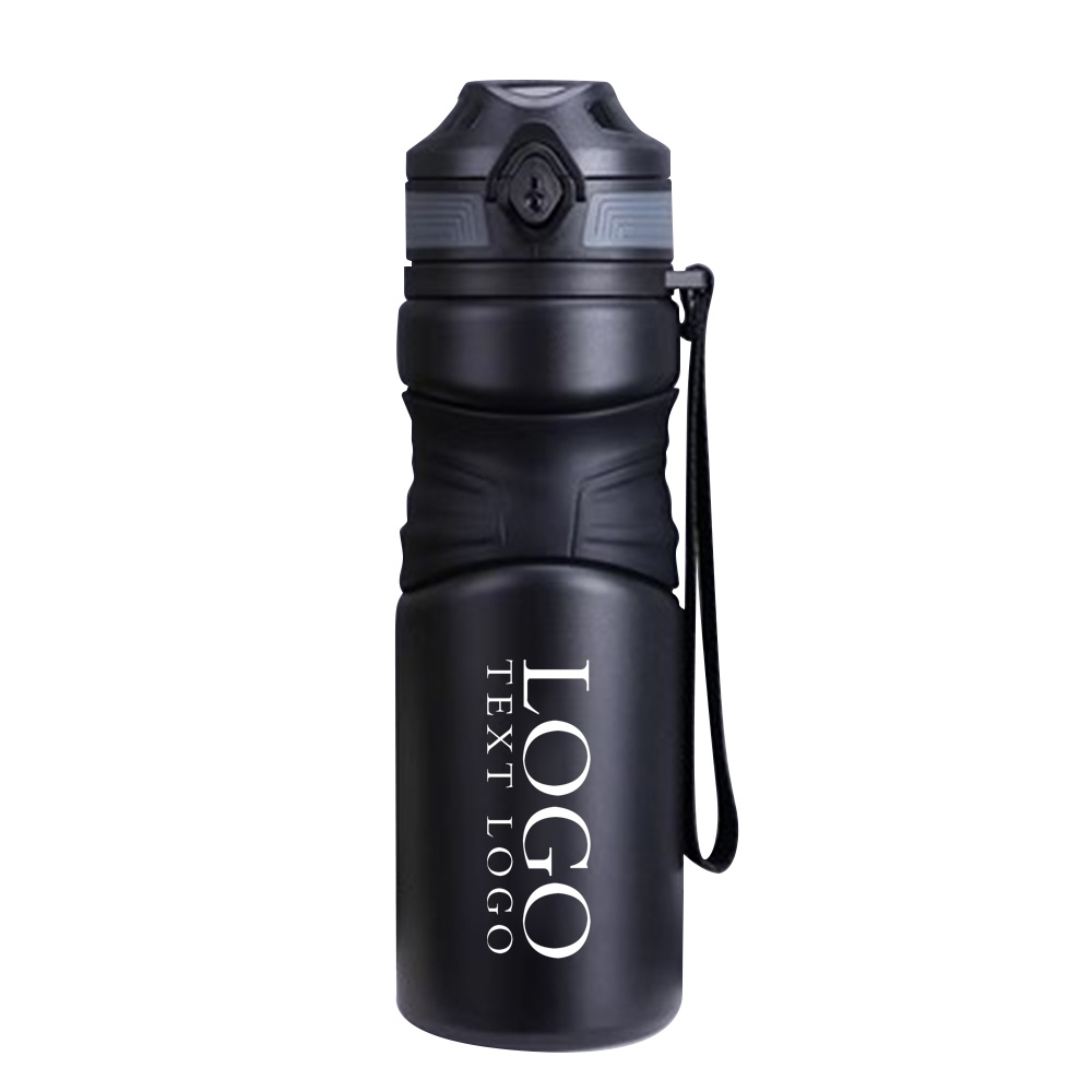 Black Promo Bullet Cap Direct Drinking Stainless Steel Water Bottle With Logo