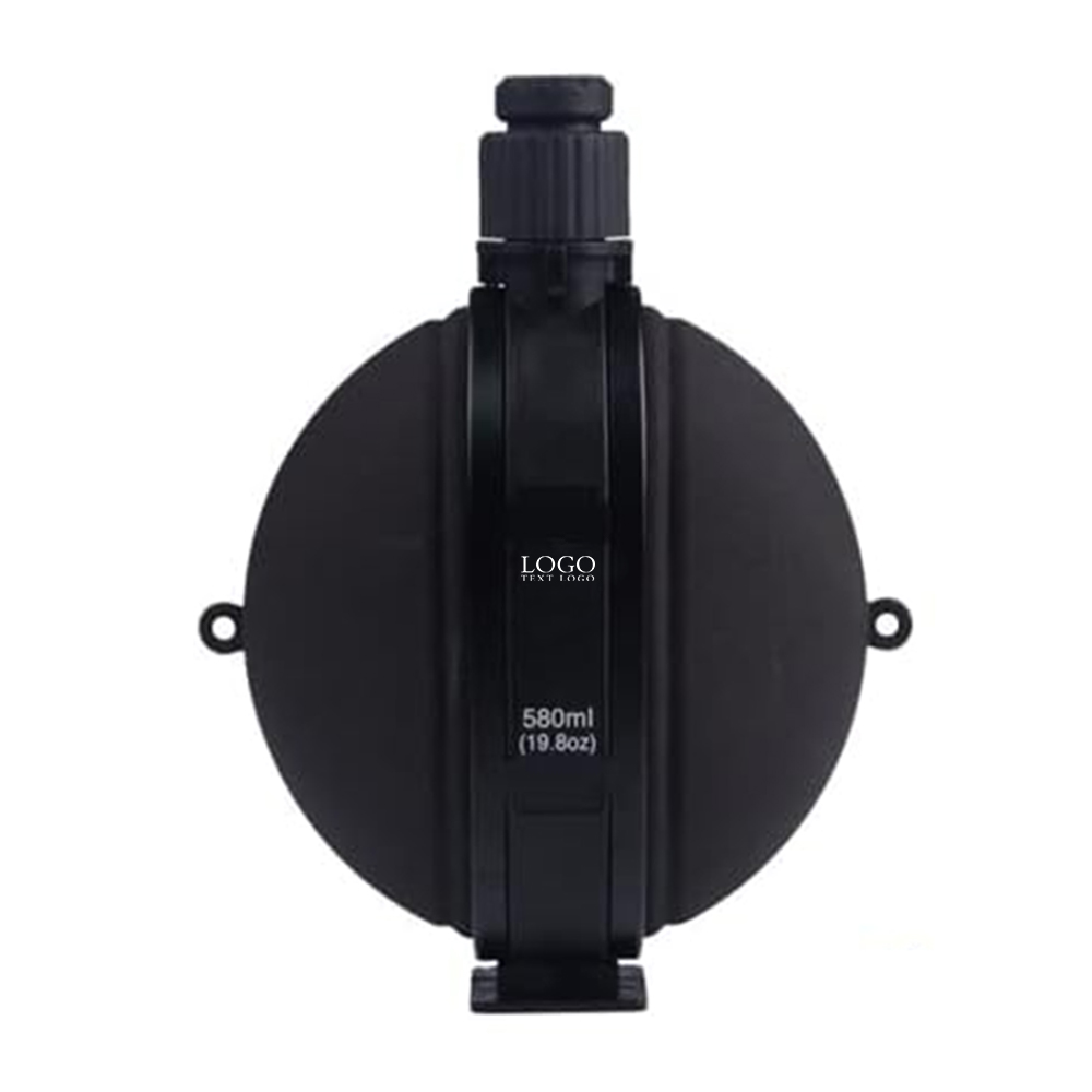 Black Promo Foldable Silicone Bottle With Logo