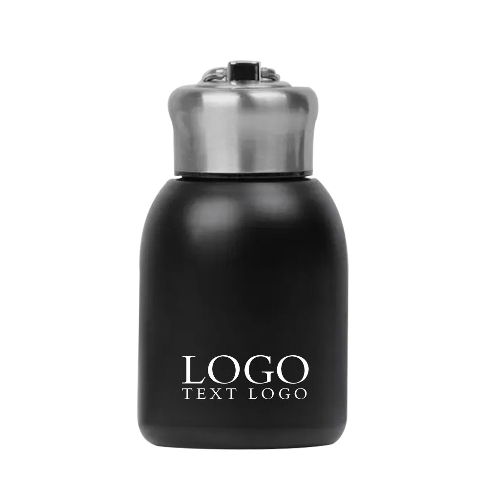 Black Promo Mini 10 oz Stainless Steel Water Bottle With Logo