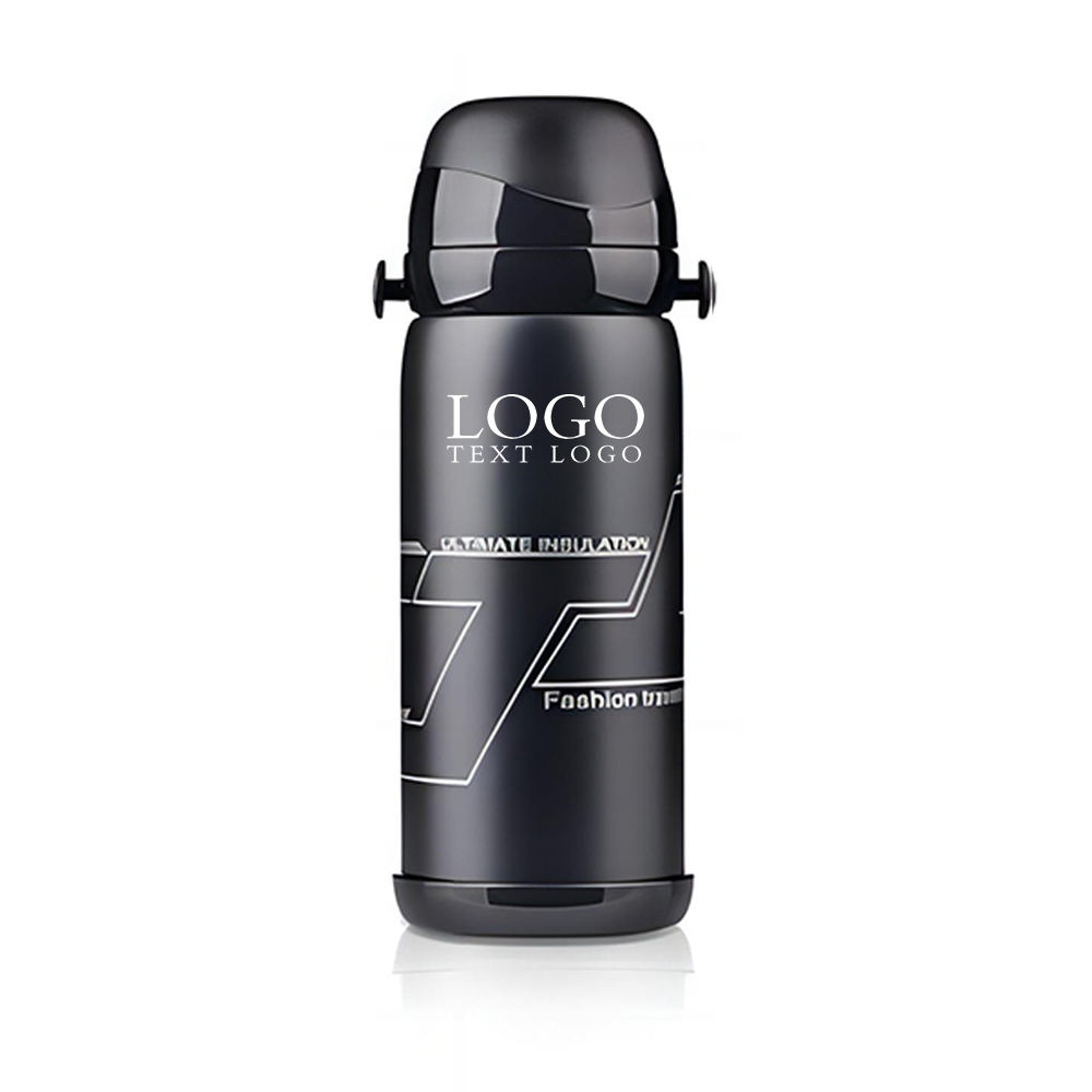 Black Promo Outdoor Stainless Steel Thermos Flask With Logo