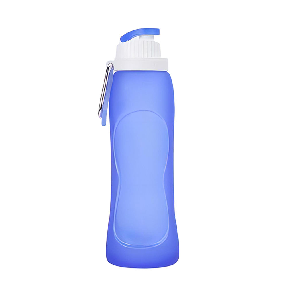 Blue Promo 17oz Collapsible Water Bottle