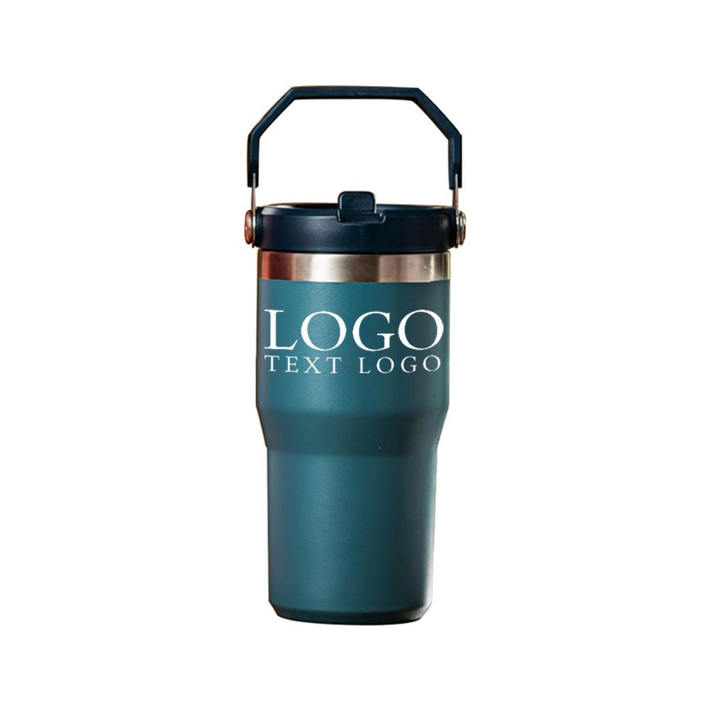 Blue Promo 20oz Stainless Steel Water Bottle Double Walled With Logo