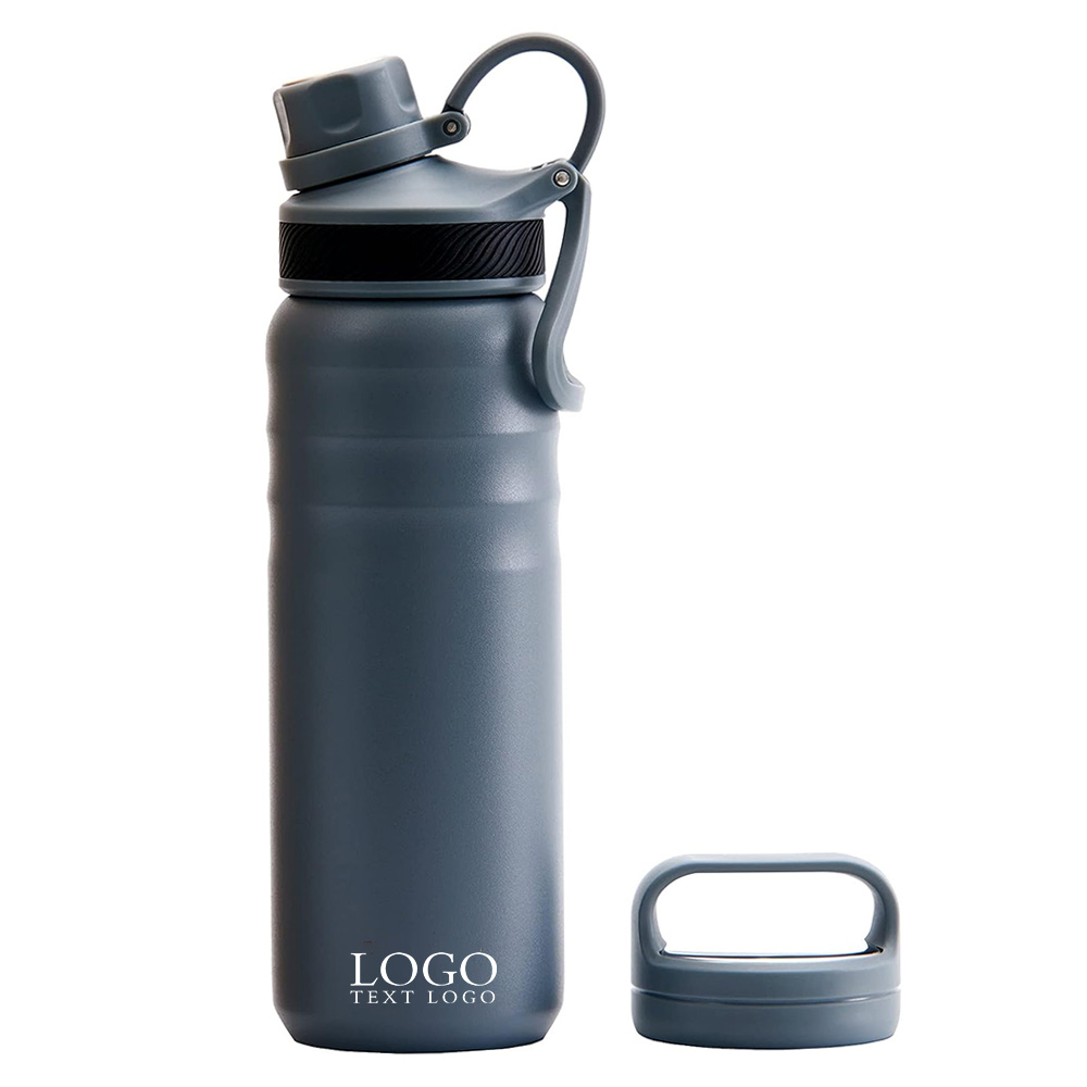 Blue Promo 24 oz Stainless Steel Water Bottle With Logo