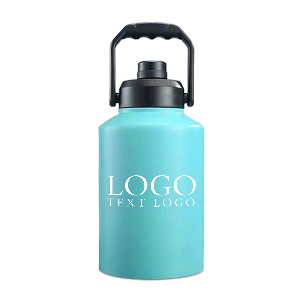 Blue Promo 67oz Water Bottle Double Walled Jug With Logo