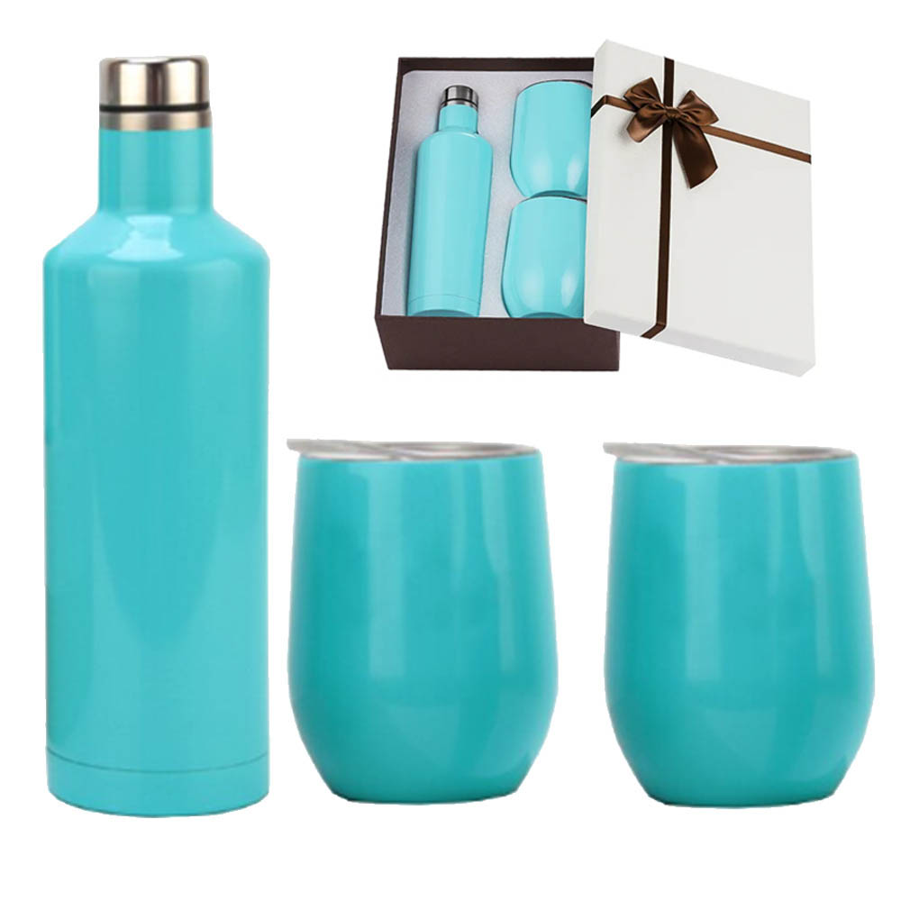 Blue Promo Bottle Tumbler Gift Set