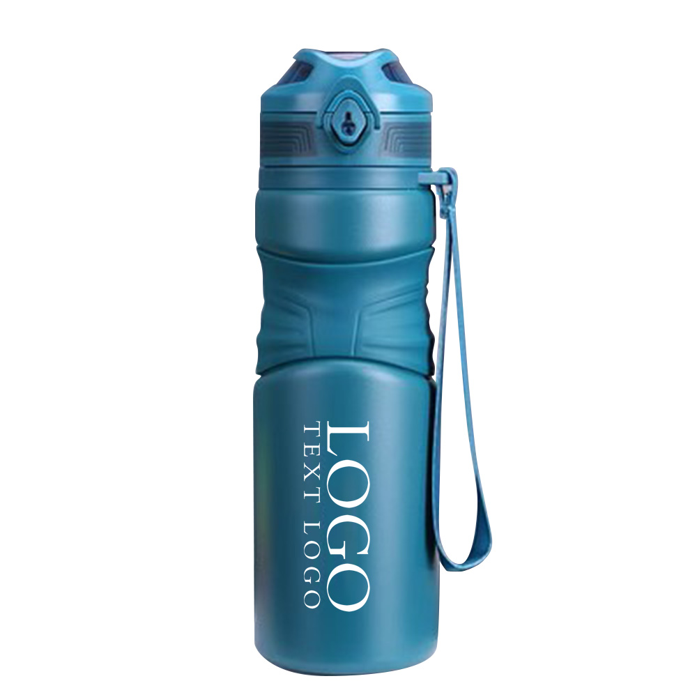 Blue Promo Bullet Cap Direct Drinking Stainless Steel Water Bottle With Logo