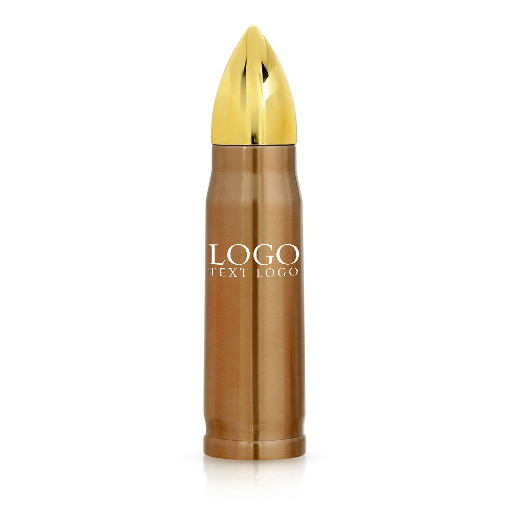 Copper Promo Stainless Steel Bullet Thermos Flask With Logo