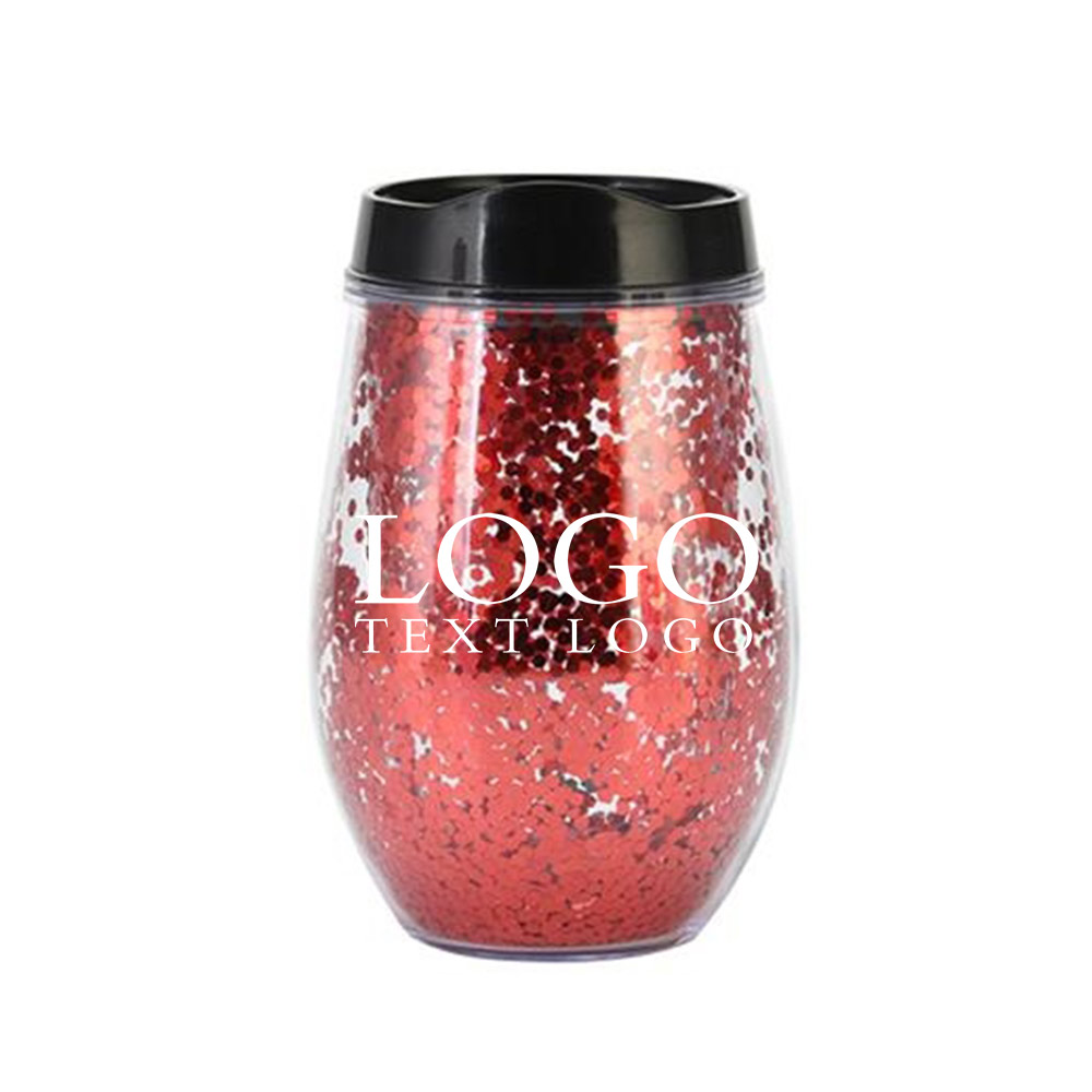 Custom 10 Oz Egg Cup Red with Logo