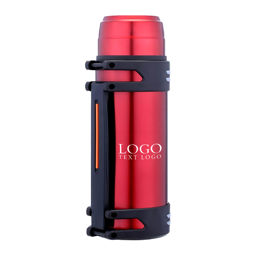 Custom Large Coffee Thermos Red with Logo