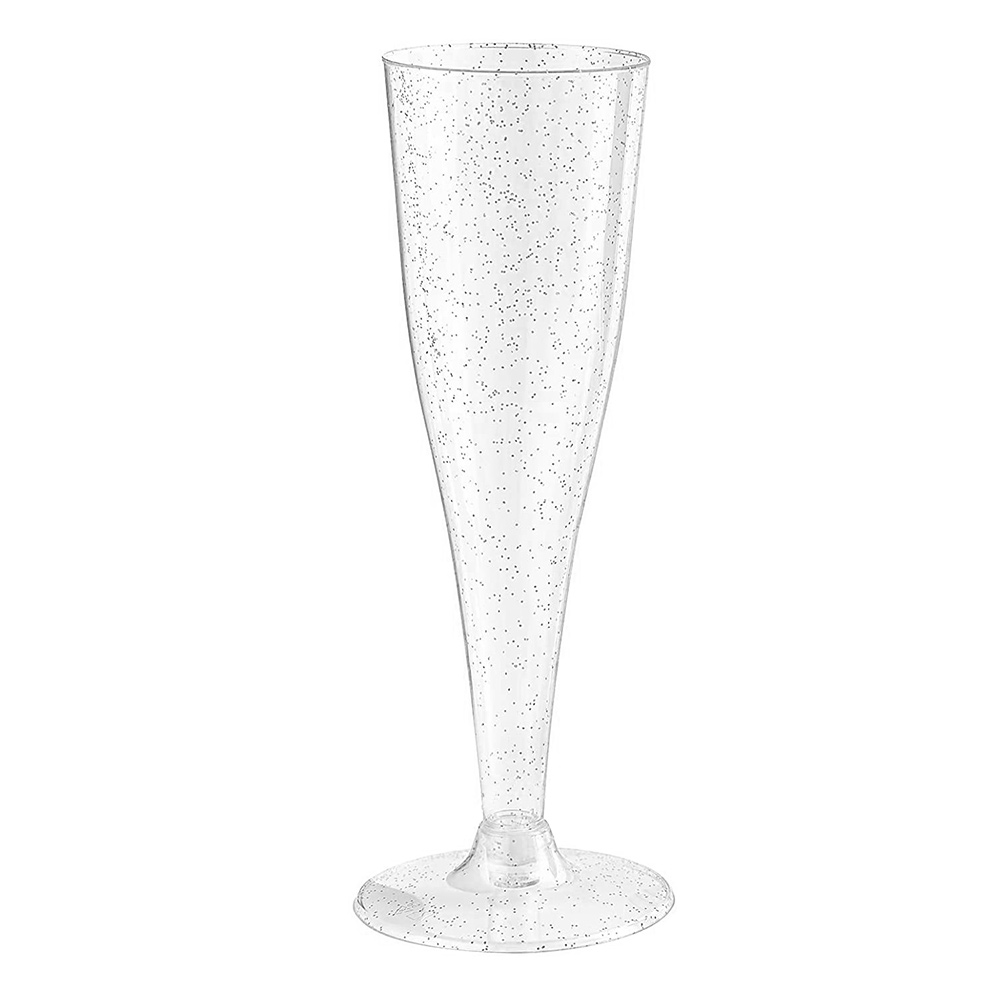 Glitter Disposable Champagne Flutes