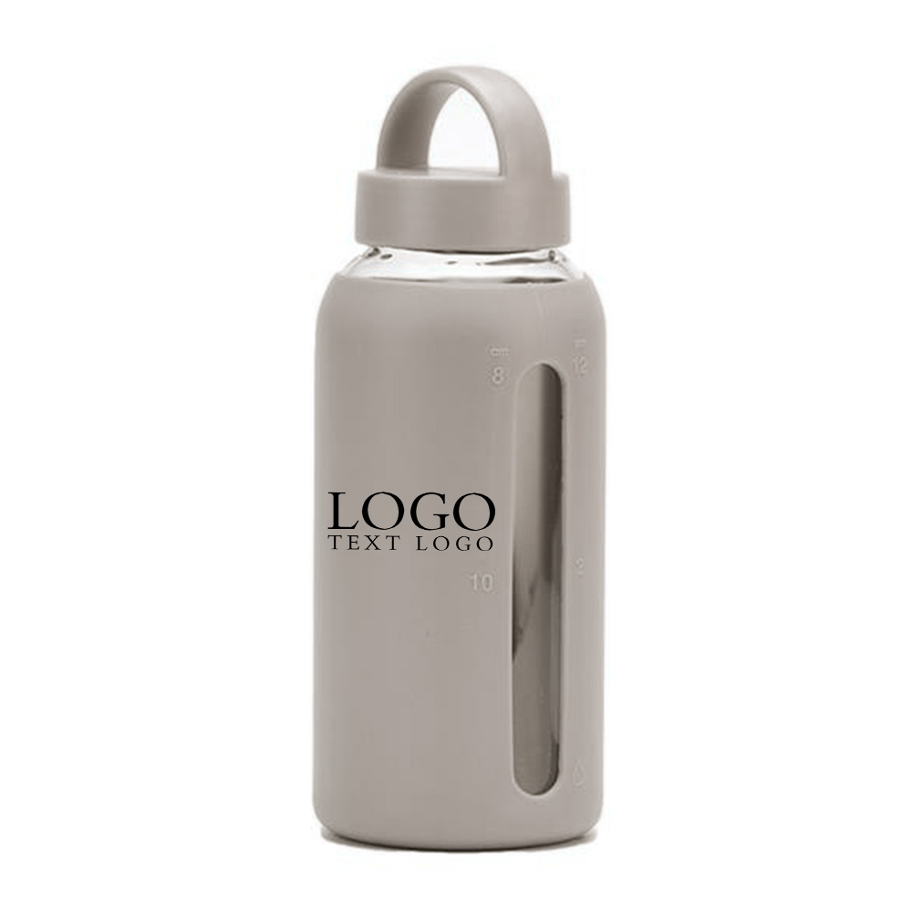 Gray Promo 27oz Portable Sports Water Bottle With Logo