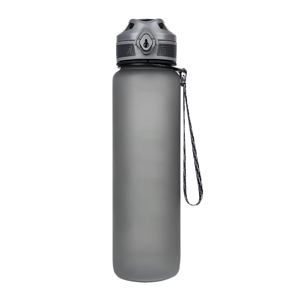 Gray Promo 33 OZ Tritan Water Bottle With Buckle Strap