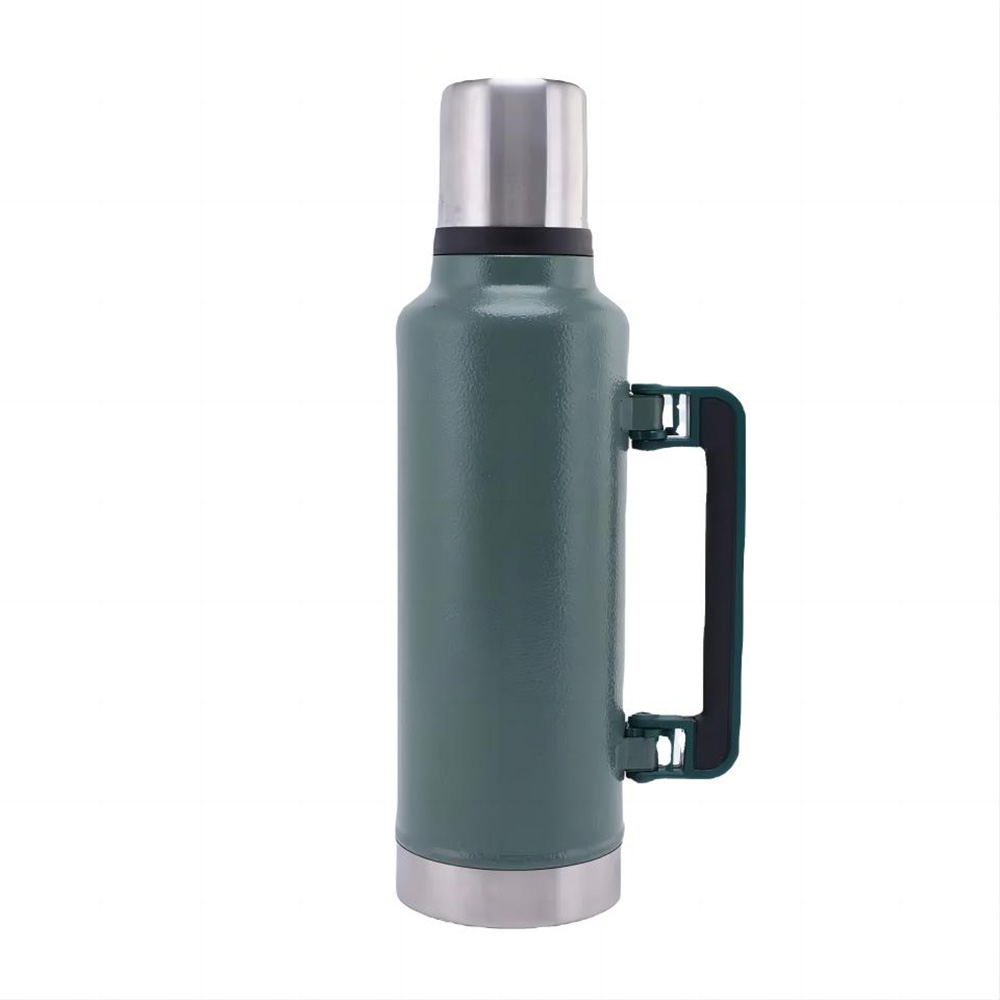 Green Promo 47oz Travel Vacuum Insulated Wide Mouth Bottle