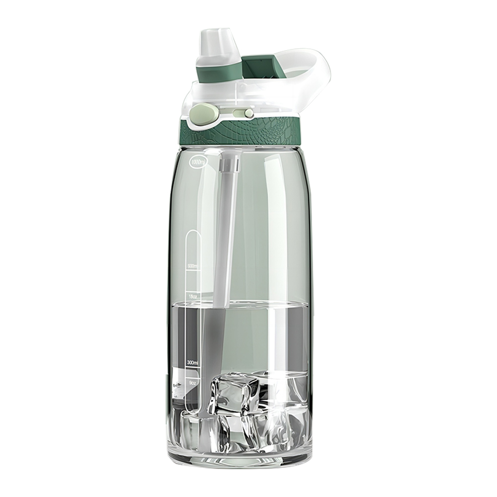 Green Promo Sports Pipette Water Bottle
