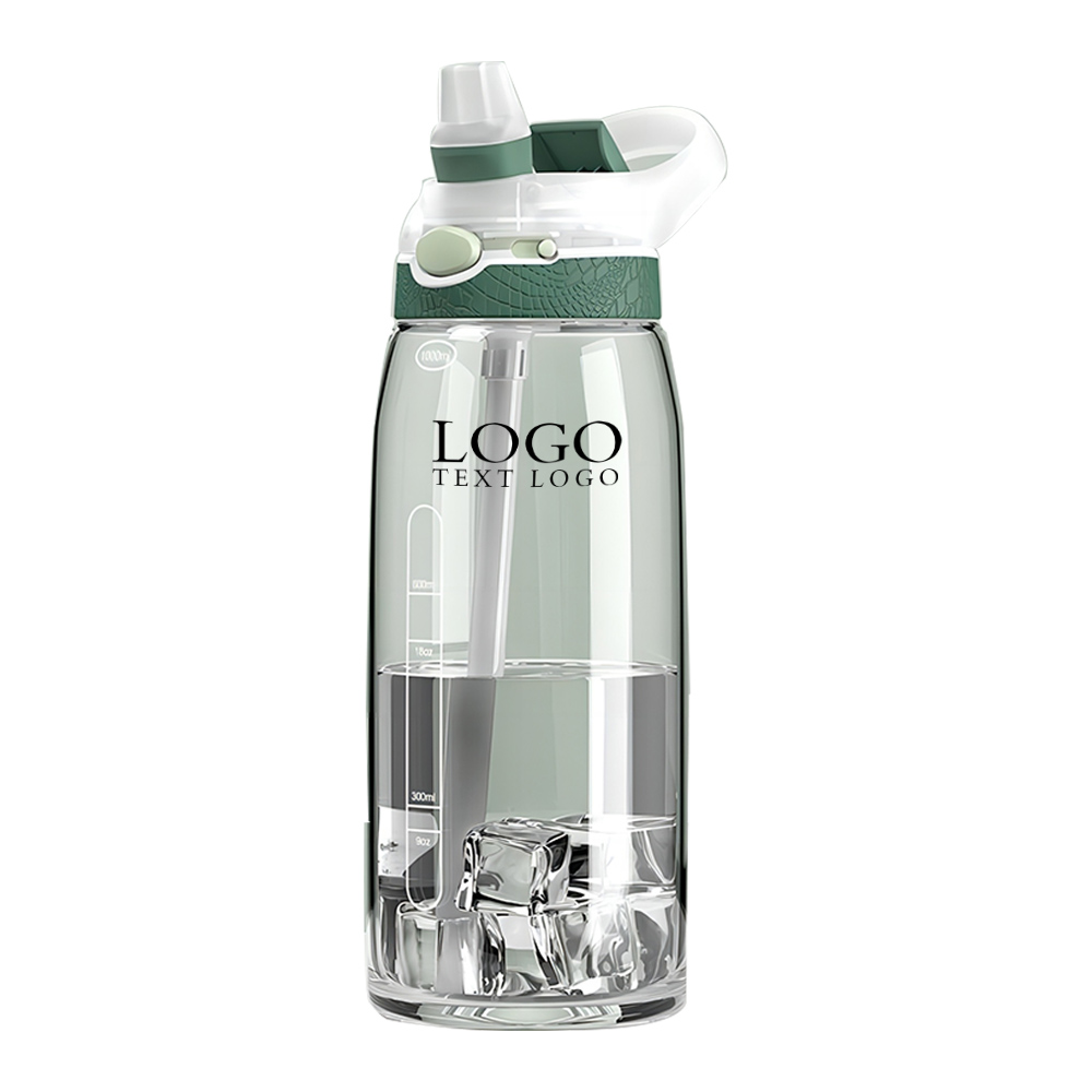 Green Promo Sports Pipette Water Bottle With Logo