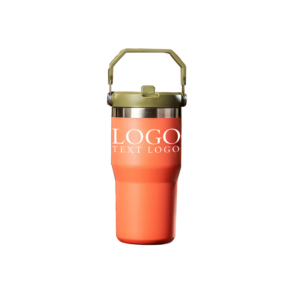 Orange Promo 20oz Stainless Steel Water Bottle Double Walled With Logo