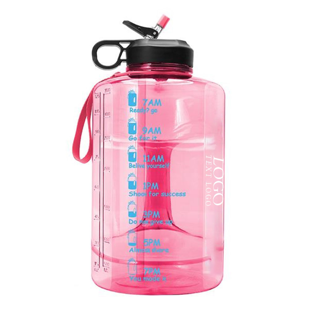 Pink Promo 1 Gallon Sports Water Jug With Logo