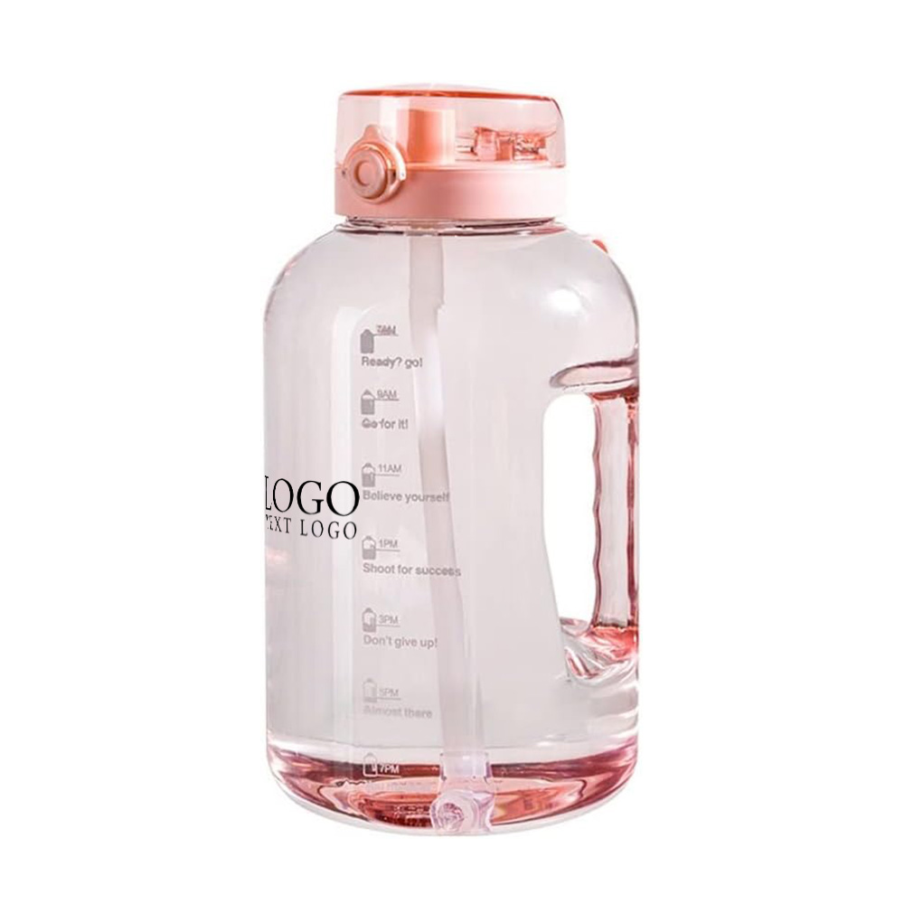 Pink Promo Reusable Gallon Water Bottle With Logo