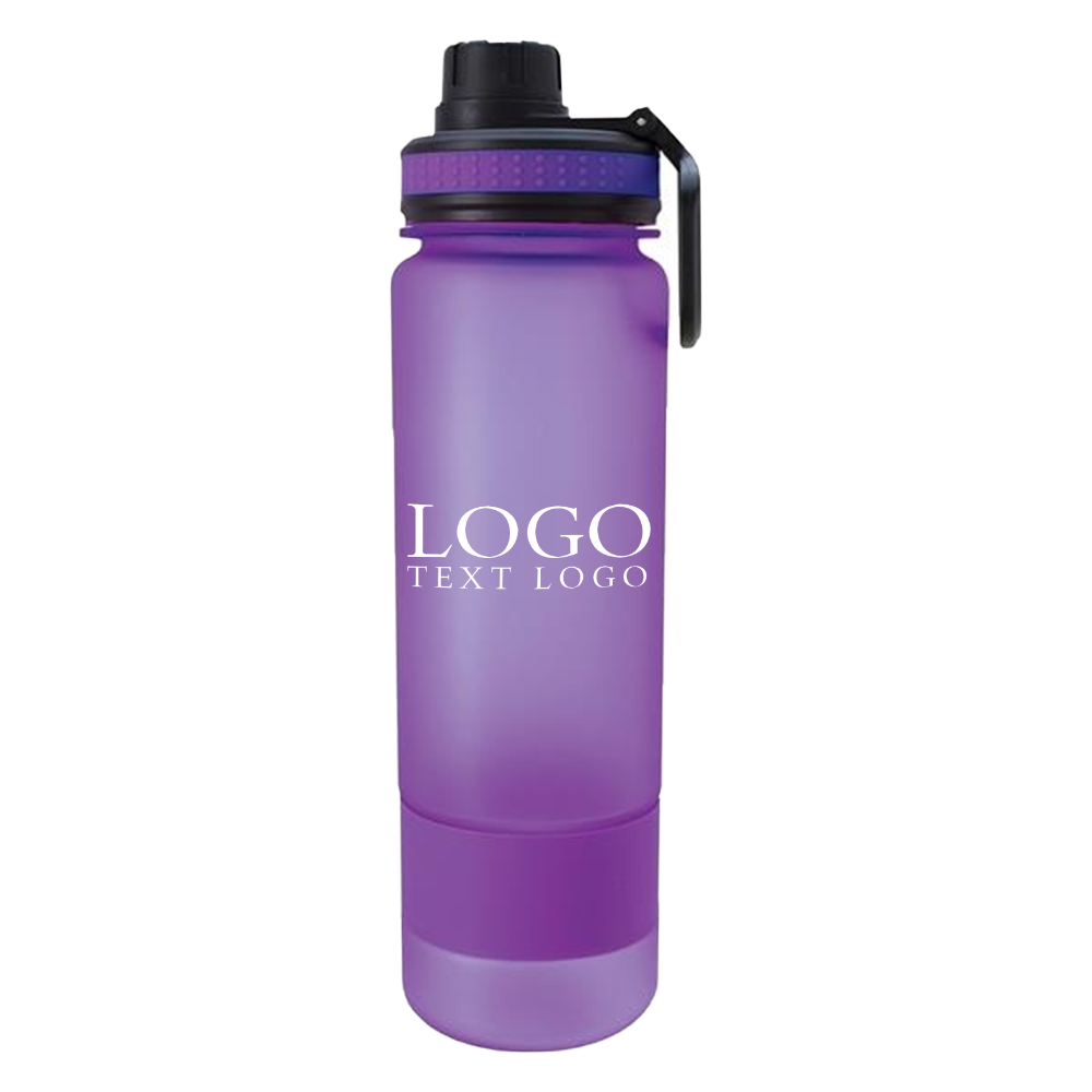 Portable 30 Oz Tritan Bottle Purple with Logo