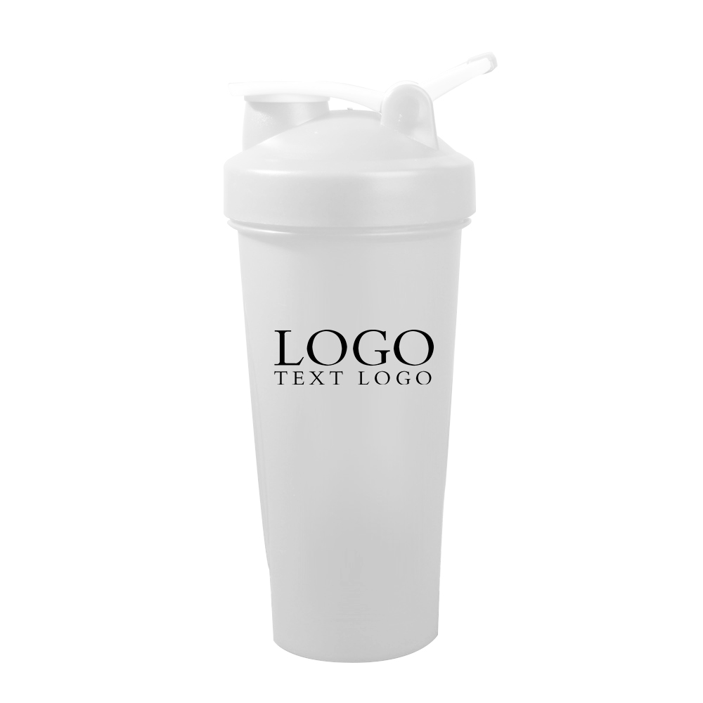 Promo Protein Shake Blend Bottle With Logo White