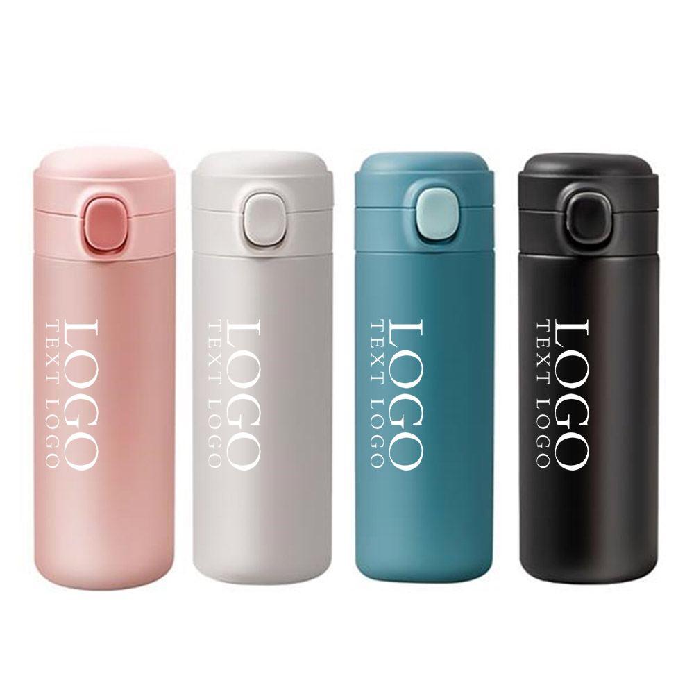 Promo Push Open Stainless Steel Vacuum Water Bottles With Logo Group