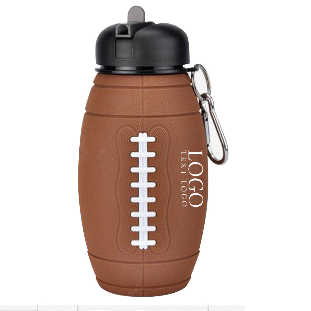 Promo Rugby Silicone Water Bottle With Logo