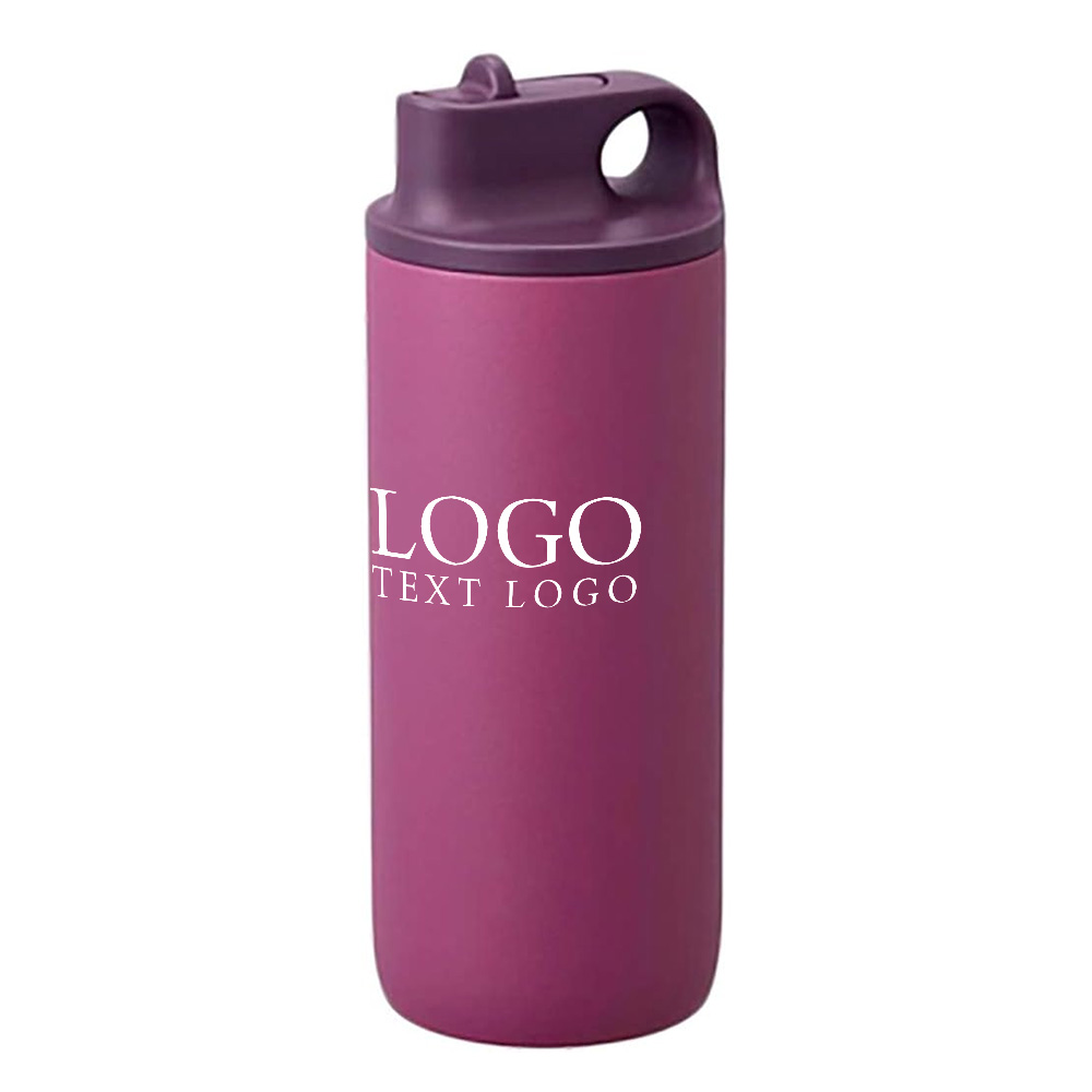Purple Promo 18oz Insulated Water Bottle With Logo