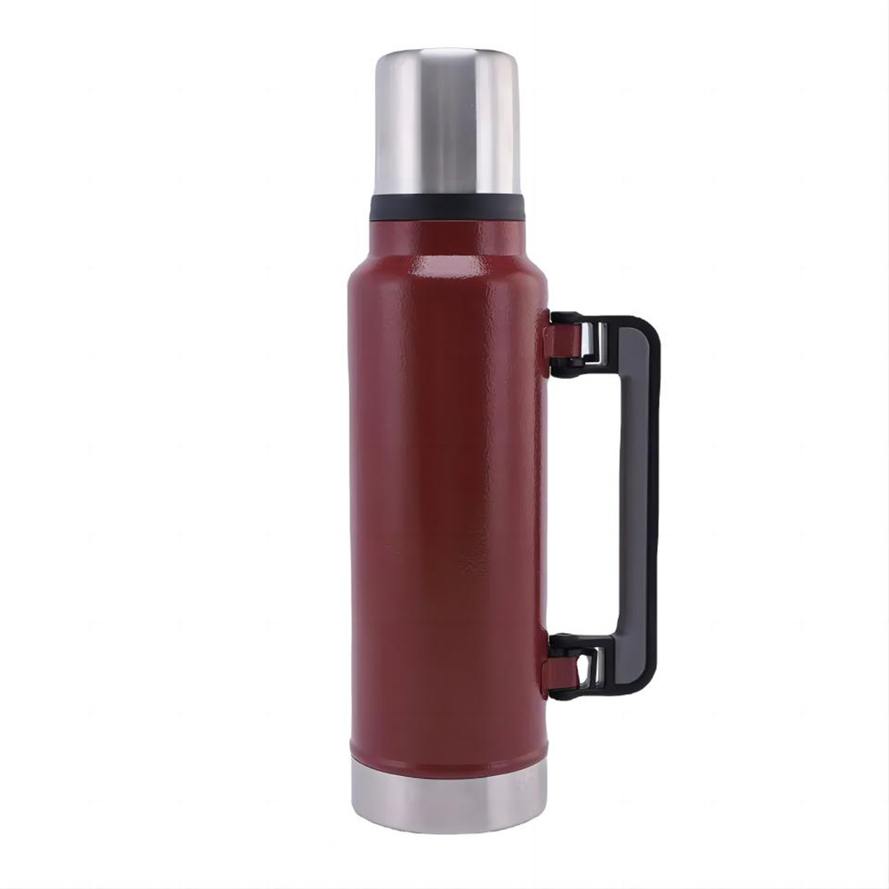Red Promo 47oz Travel Vacuum Insulated Wide Mouth Bottle
