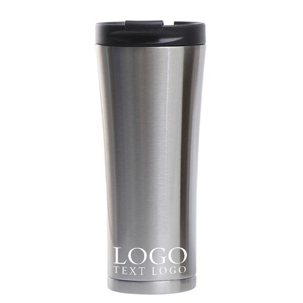 Silver Promo 17 oz Insulated Vacuum Stainless Steel Travel Cup With Logo