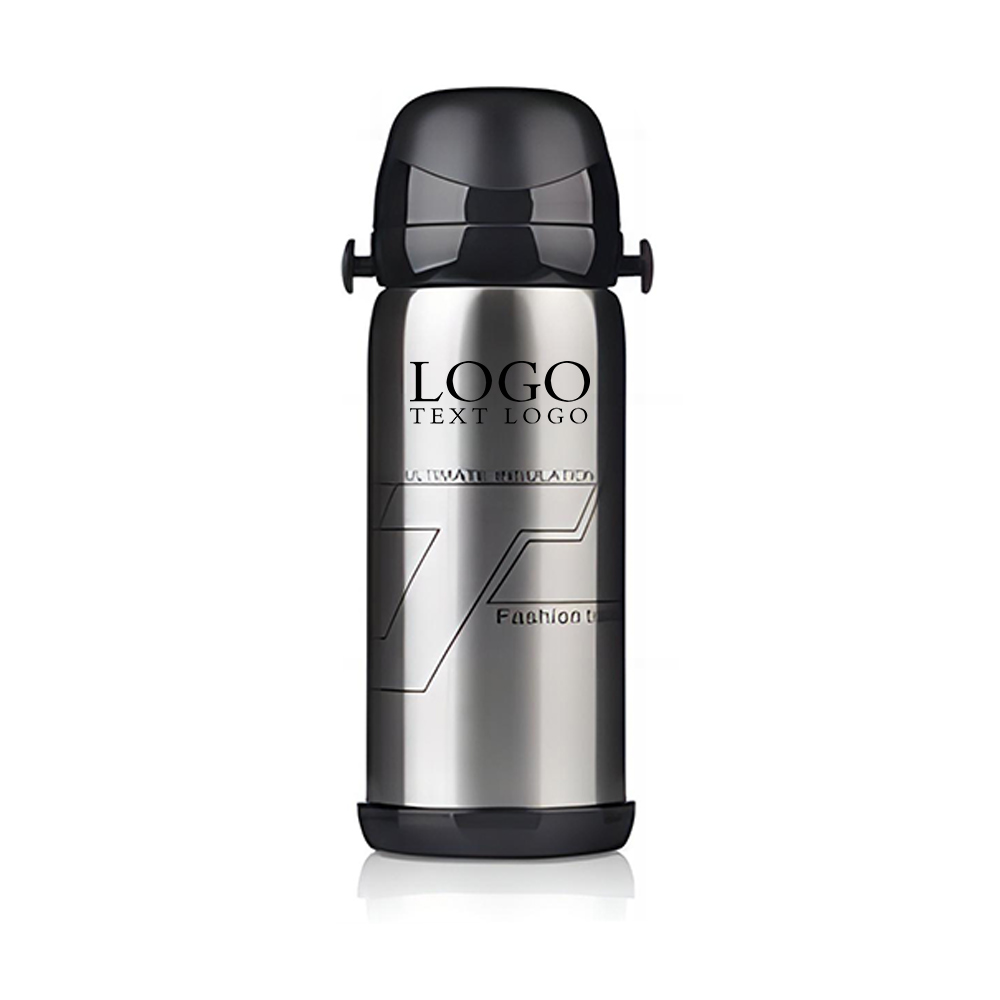 Silver Promo Outdoor Stainless Steel Thermos Flask With Logo